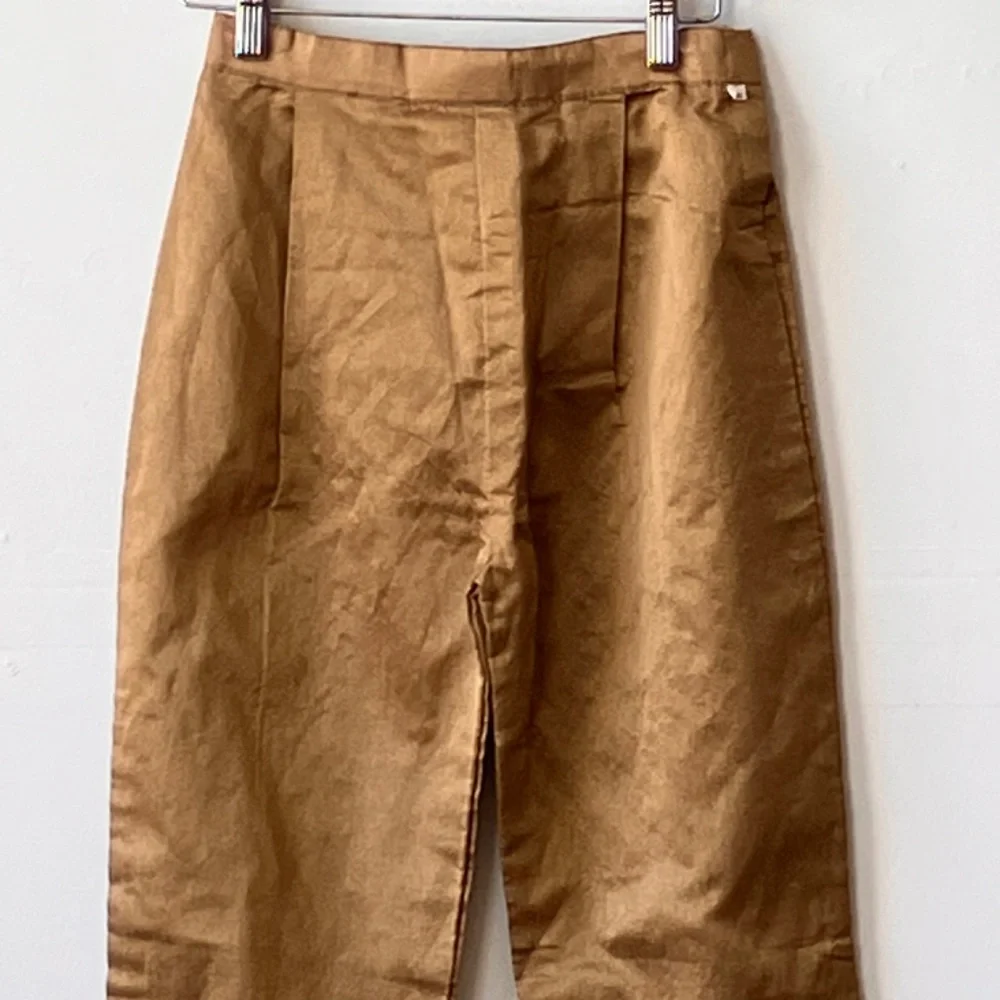Gold, straight, leg pants - Picture 4 of 6